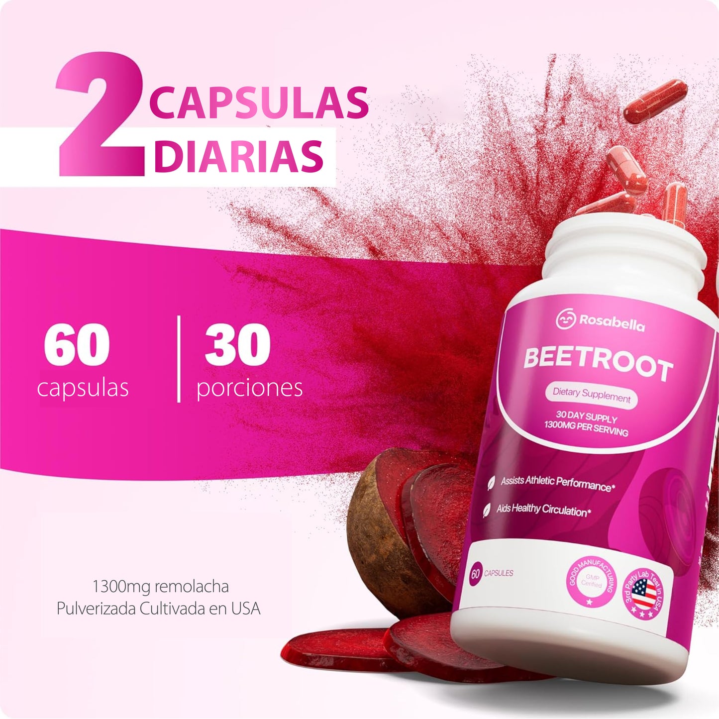 BEETROOT - Cápsulas de betarraga