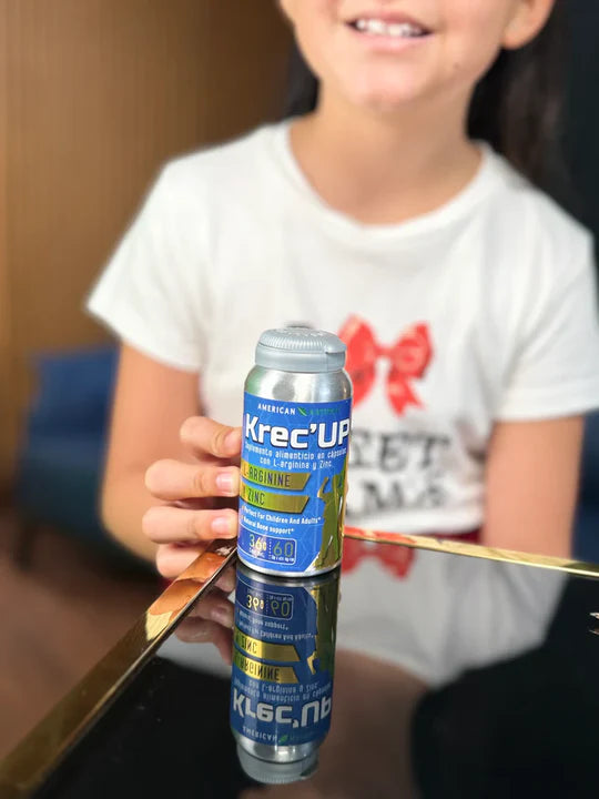 KRECE UP FORTE KIDS 🙋‍♂️ CON ZINC Y L-ARGININA PARA UN CRECIMIENTO FUERTE Y SALUDABLE 😊