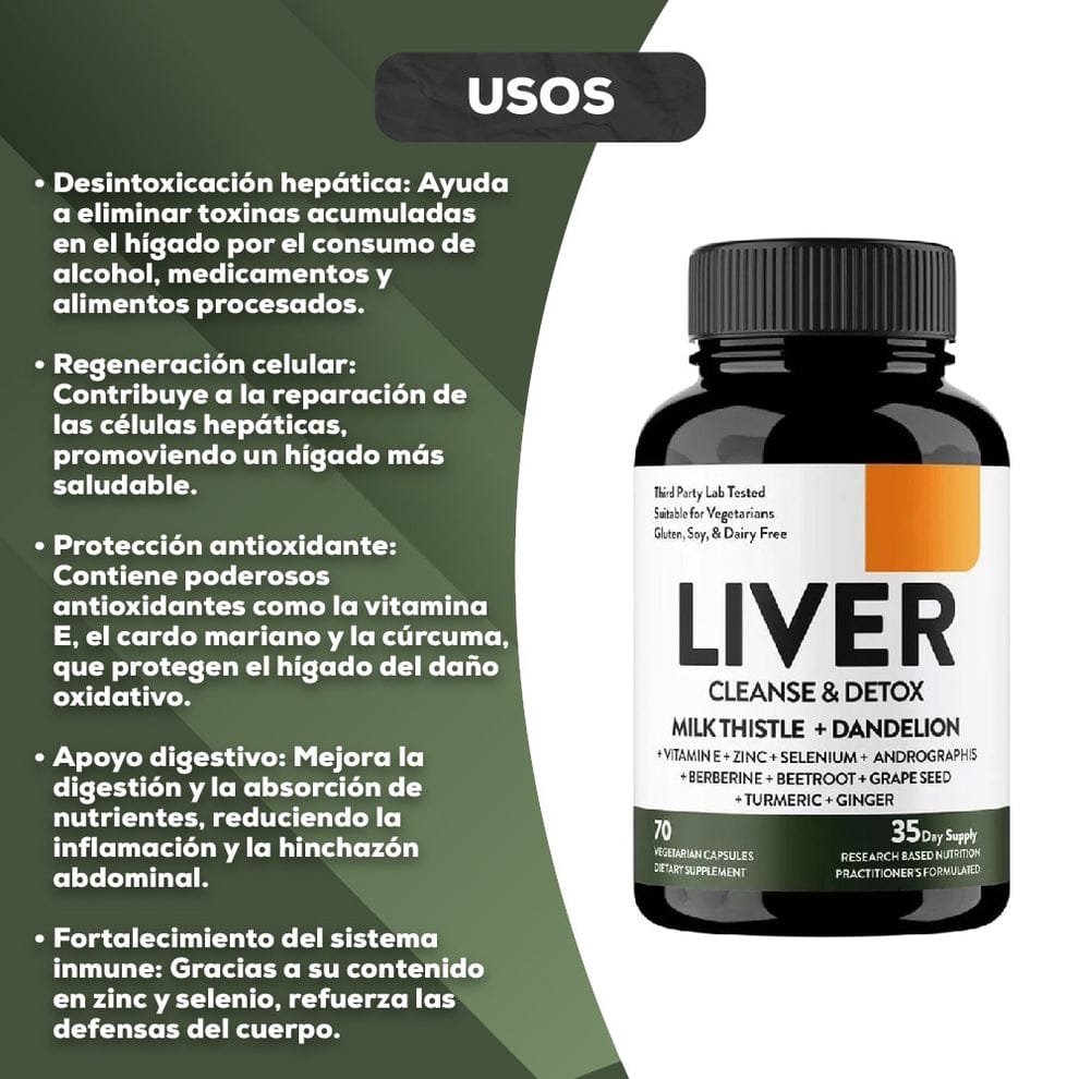 LIVER – LIMPIEZA HEPÁTICA NATURAL Y EFECTIVA 🌿